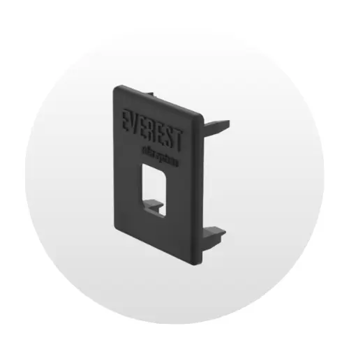 Accesorio Estético CrossRail Flat EndCap, CR-X, 48-XL K2 Systems. NP: 4000431