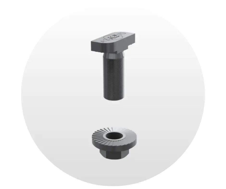 Tornillería 13x25mm T-Bolt Kit K2 Systems. NP: 4000048