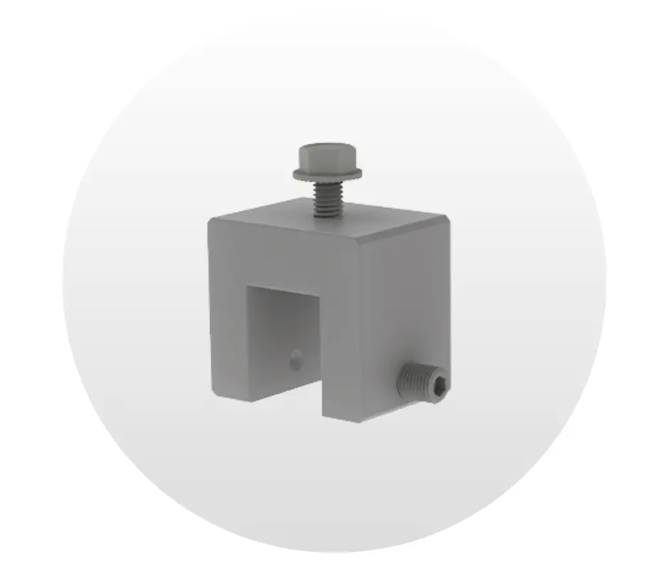 Accesorio de Anclaje Standing Seam PowerClamp Mini, Set K2 Systems. NP: 4000016