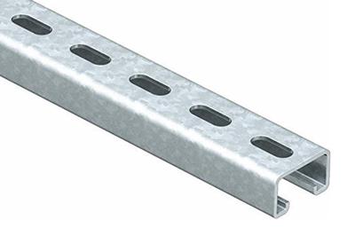 Canal unistrut galvanizado perforado 4X4'' cal.14