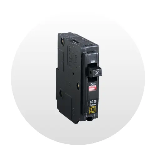Interruptor Termomagnético Square D, 30A - 120VDC - 1P, QO130