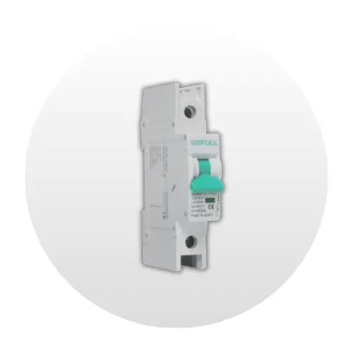 Interruptor Termomagnético USFULL, 16A - 250VDC - 1P, FMB7N-63PV