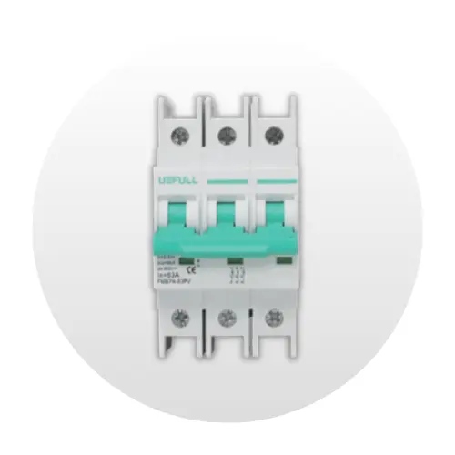 Interruptor Termomagnético USFULL, 63A - 750VDC - 3P, FMB7N-63PV