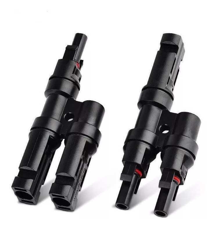 Conector MC4 en T (2 Hembra/1 Macho)