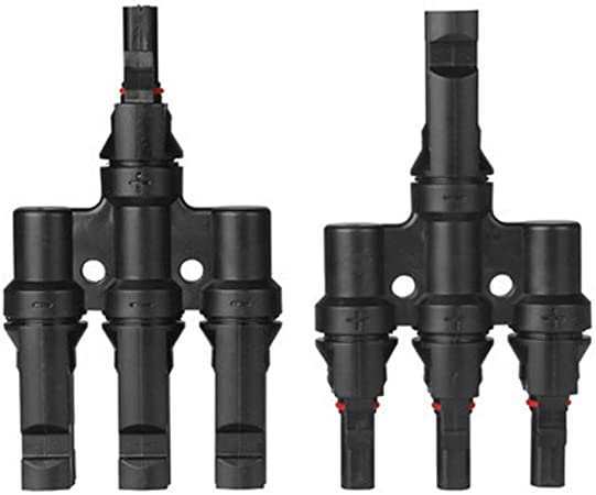 Conector MC4 en T (1 Hembra/3 Macho)