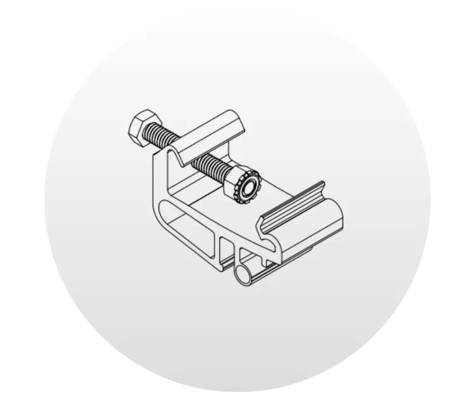 Tornillería RM10 Evo Module Clip Pin Bolt Unirac. NP: 370022