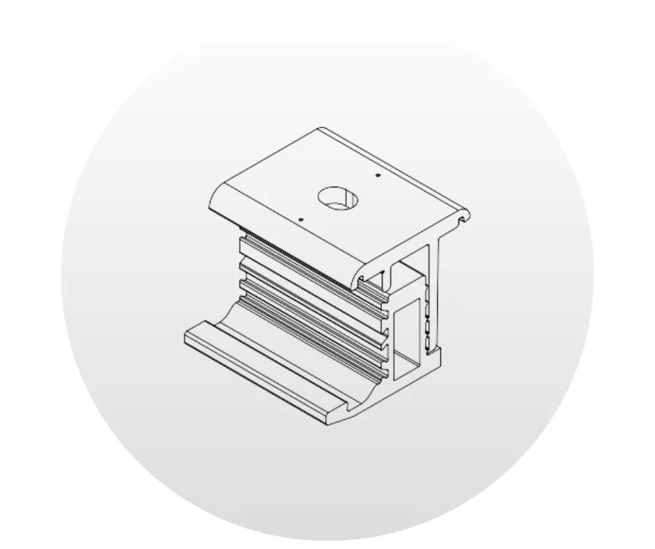 Abrazadera de Módulo METALX End Clamp Unirac. NP: ES10828