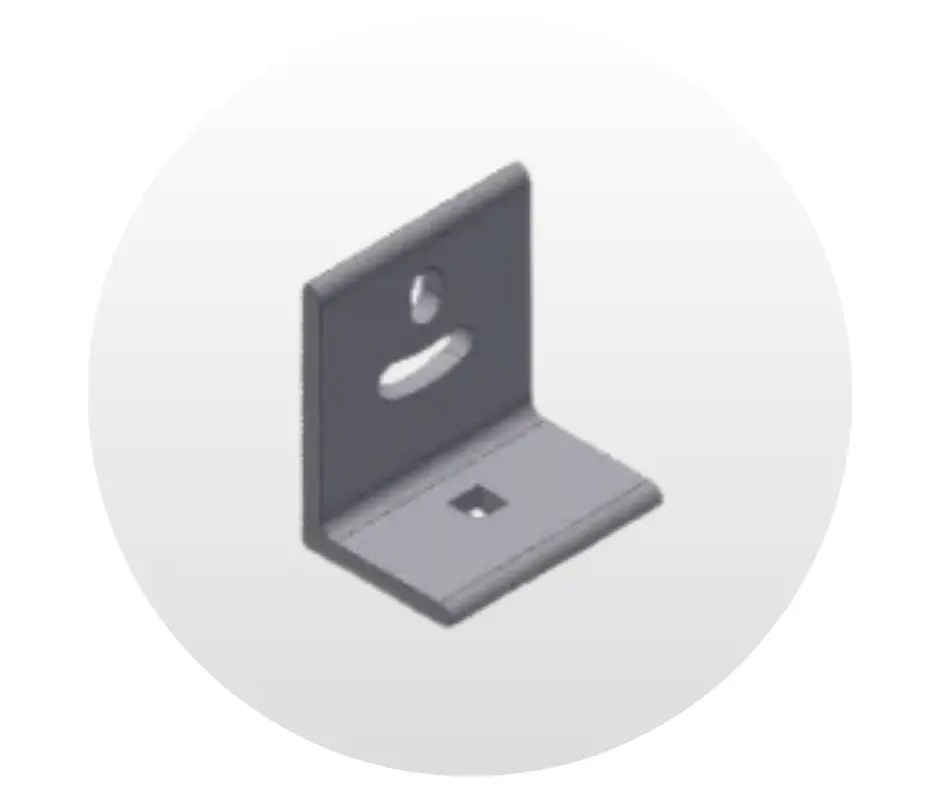 Accesorio de Anclaje Ascender TLT L-FOOT Mill W/HDW Unirac. NP: A1LF01M