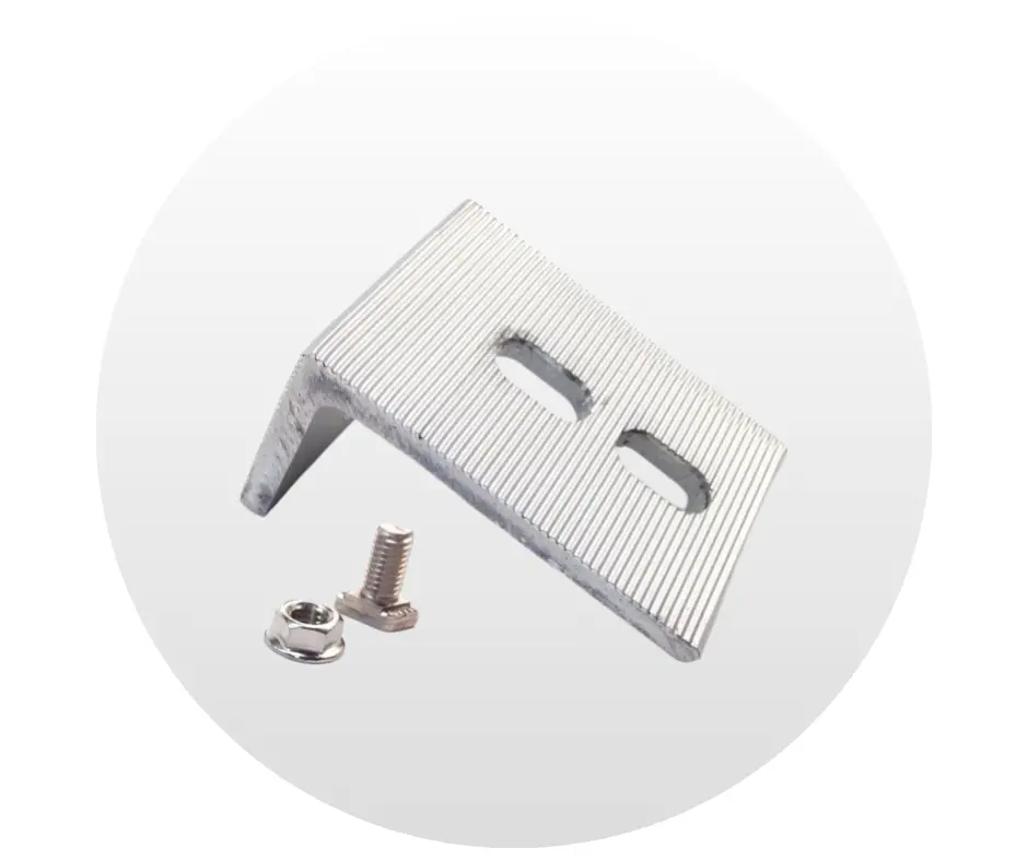 Accesorio de Anclaje L-FOOT SERR W/T-BOLT CLR Unirac. NP: A1LF02M