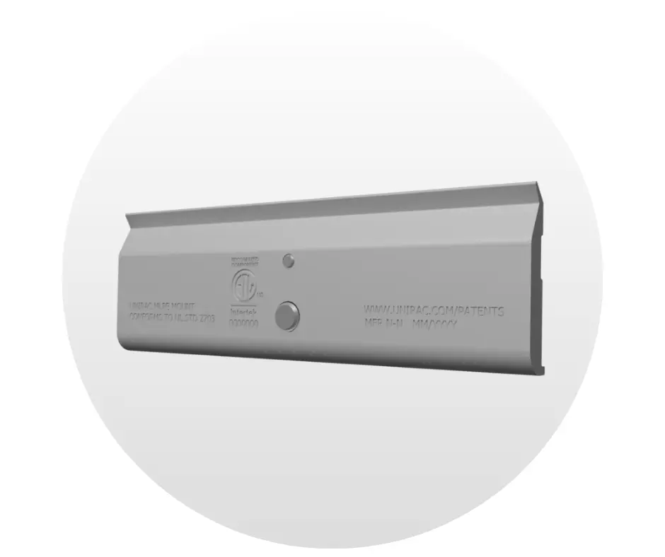 Accesorio de Fijación de Microinversor MLPE Mount Assembly Unirac. NP: 008114M