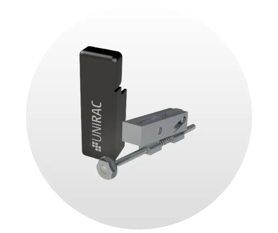 Abrazadera de Módulo End Clamp PRO Unirac. NP: 302035M