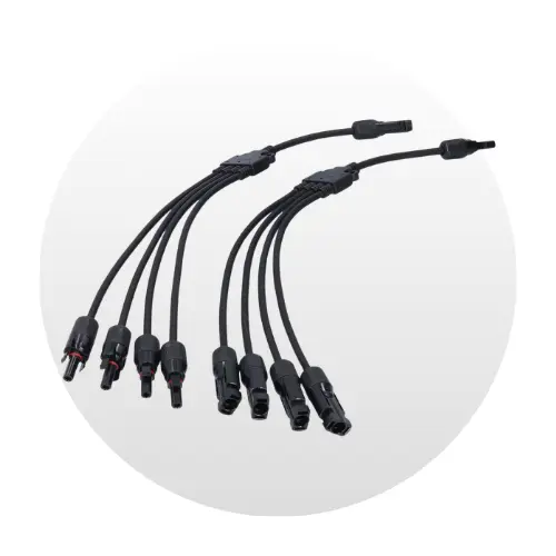 Conector Fotovoltaico Tipo Y MC4, USFULL 4Y 4 mm - 1 Macho + 4 Hembra