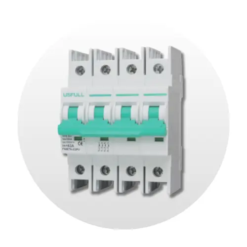 Interruptor Termomagnético USFULL, 25A - 1200VDC - 4P, FMB7N-63PV