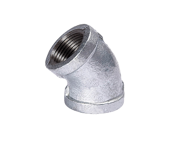 Codo galvanizado 1 1/4'' a 45