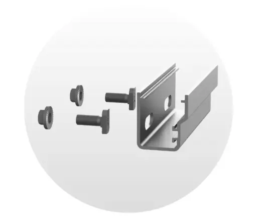 [P-06-00006-01] Accesorio de Unión Rail Connector CR 48-X,48-XL Struct Set, Mill K2 Systems. NP: 4000385