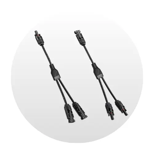 [P-07-00004-01] Conector Fotovoltaico Tipo Y MC4, USFULL 2Y 4 mm - 1 Macho + 2 Hembra