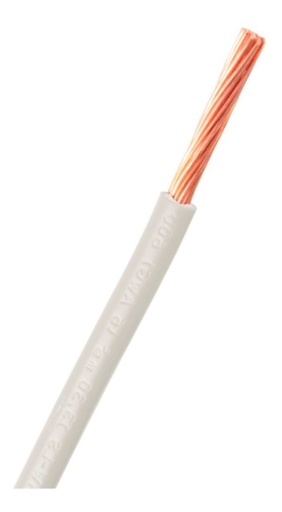 [P-07-00082-01] Cable THW Calibre 10 Color Blanco Indiana