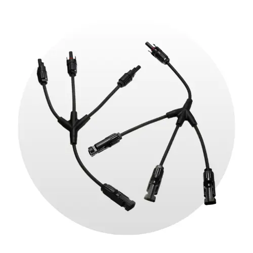 [P-07-00185-01] Conector Fotovoltaico Tipo Y MC4, USFULL 3Y 4 mm - 1 Macho + 3 Hembra