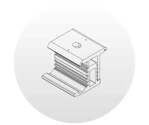 [P-06-00048-01] Abrazadera de Módulo METALX End Clamp Unirac. NP: ES10828