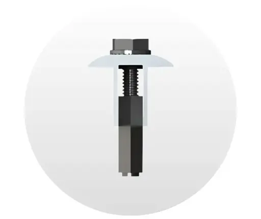 [P-06-00058-01] Abrazadera de Módulo Universal AF Mid Clamp - Mill Unirac. NP: 302045M