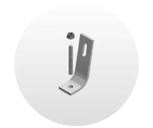 [P-06-00083-02] Accesorio de Anclaje SM Fixed Tilt Leg, 11 in 10 Degree w/Hardware Unirac. NP: 307012M