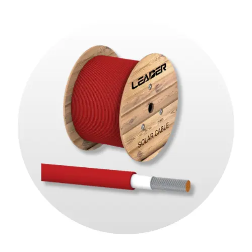 [P-16-00015-03] Cable fotovoltaico calibre 8 2000V color Rojo marca Leader