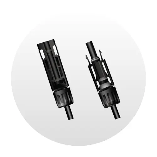 [P-07-00272-02] Conector Fotovoltaico Estándar LR5, LONGi PV-LR5 4 mm - Macho