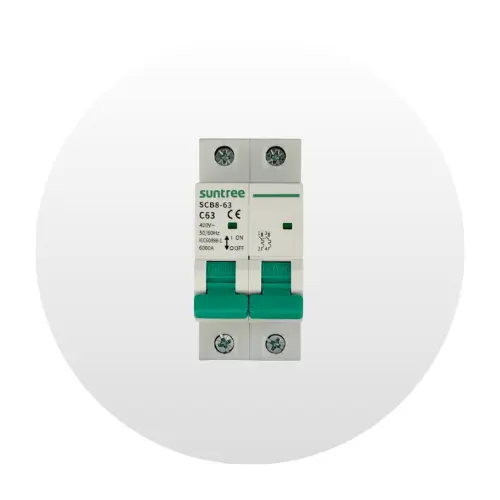 [P-07-00297-01] Interruptor Termomagnético Suntree, 63A - 400VAC - 2P, SCB8-63