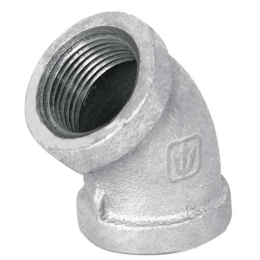 [P-02-00016-01] Codo Galvanizado 1 1/2'' a 45